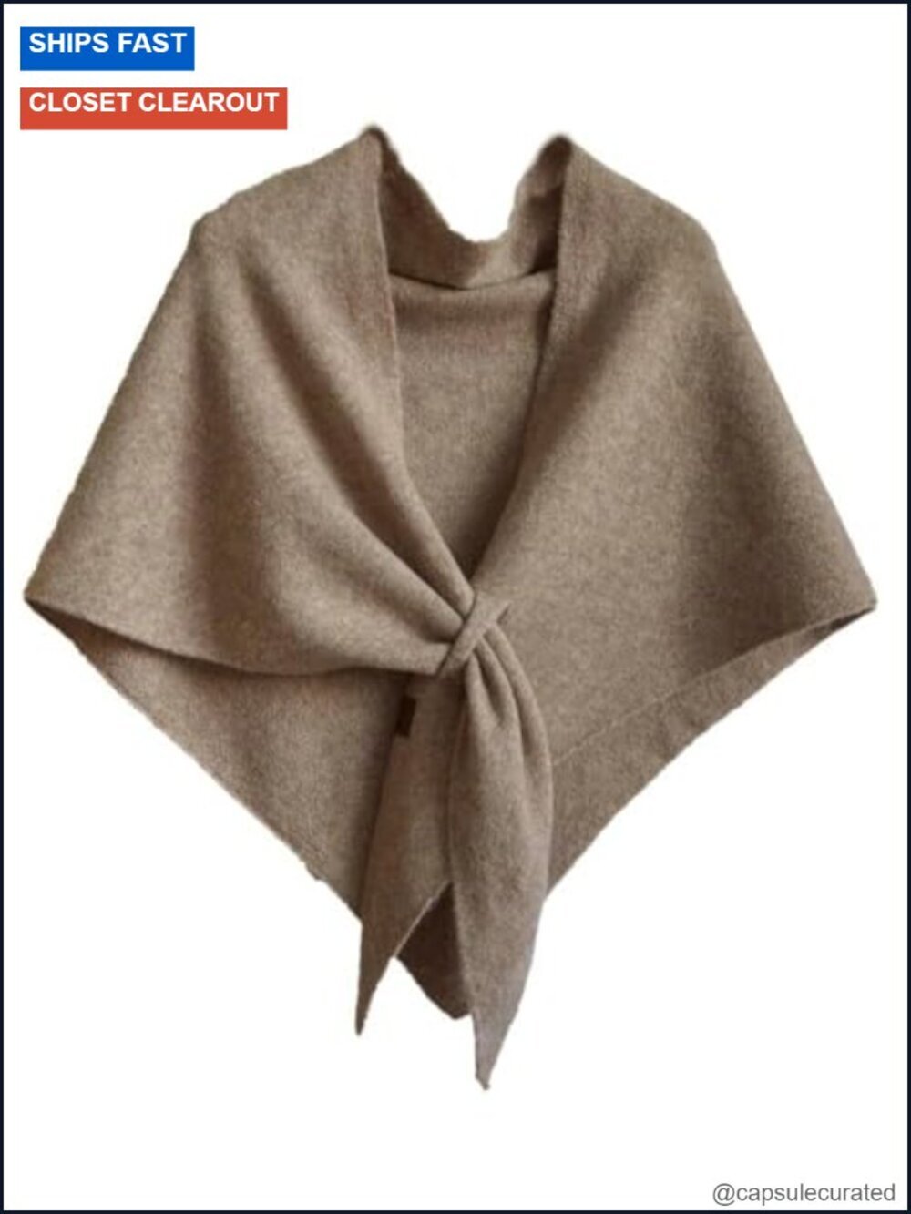 Cashmere Knitted Pashmina Shawl Wrap Women Cardigan Cape Scarf